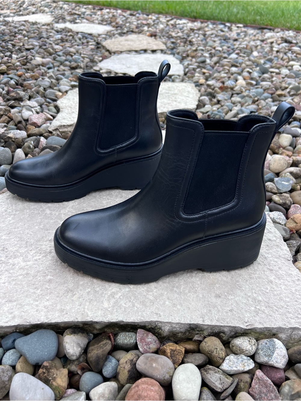 Cole Haan Zerogrand Cityquest Waterproof Leather Wedge Boots (NEW) NWOT - Picture 10 of 13